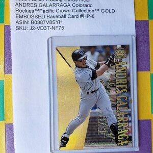1996 Pacific Trading Cards Inc®ANDRES GALARRAGA Colorado Rockies™Pacific Crown
